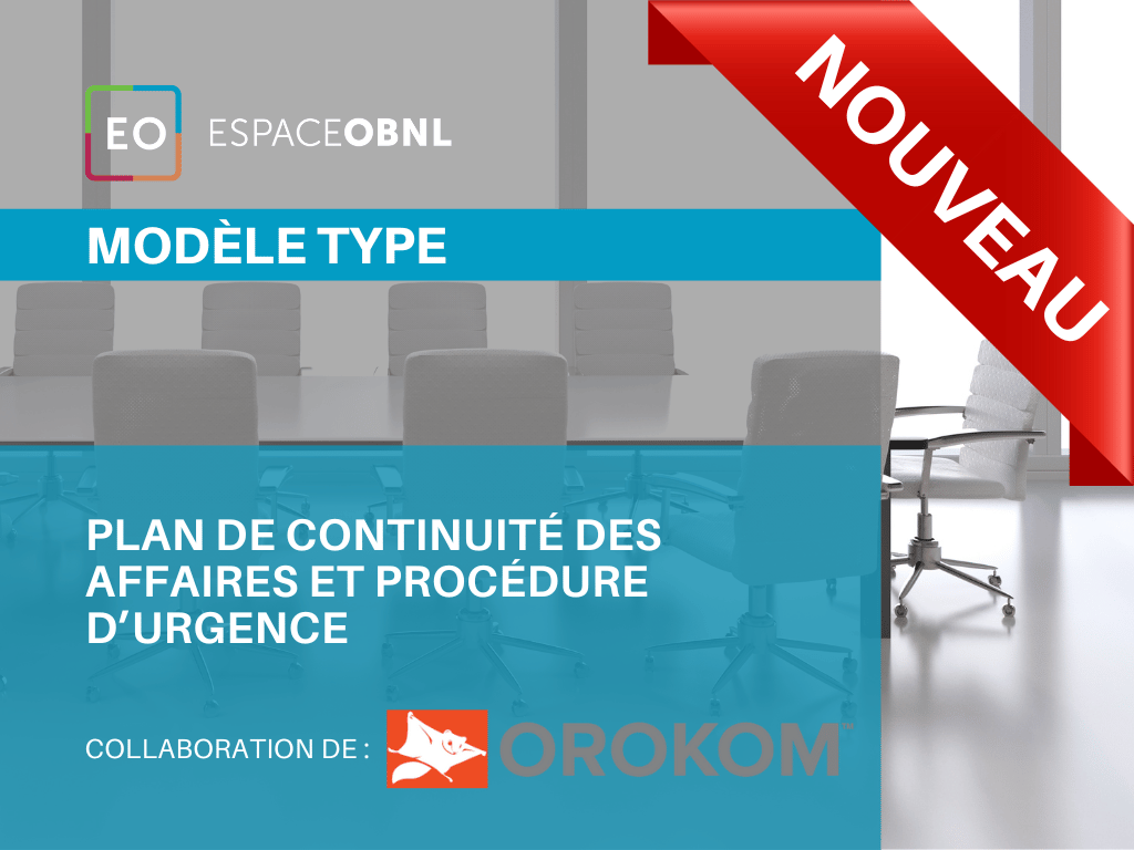 Modèle type - Plan de continuité des affaires et procédure d’urgence