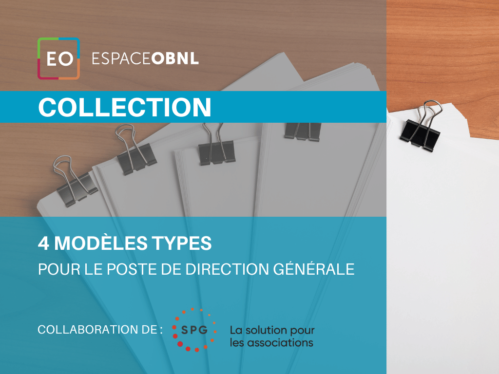 COLLECTION - 4 modèles types pour le poste de direction générale