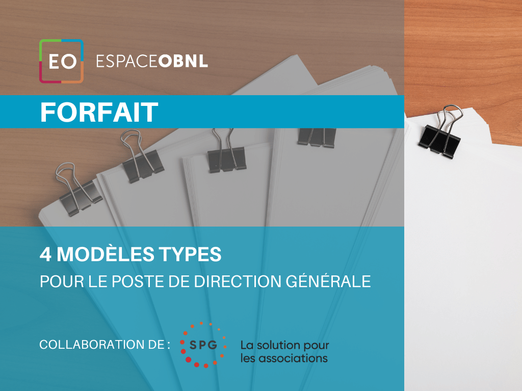 FORFAIT - 4 modèles types pour le poste de direction générale