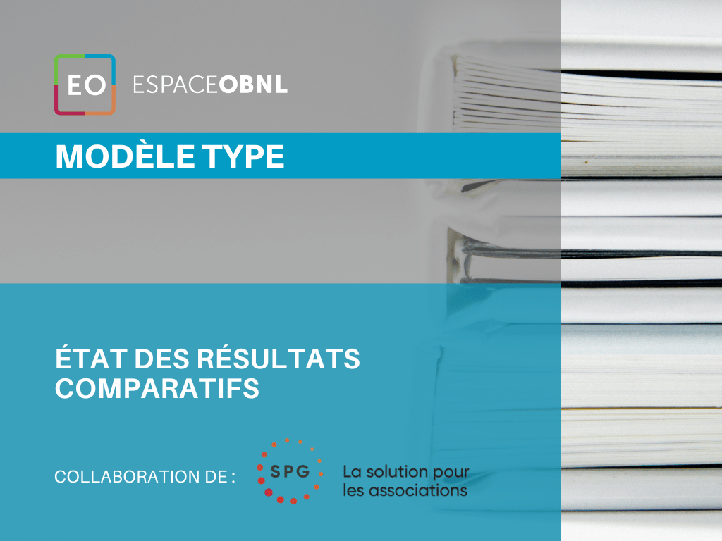 Modèle type - État des résultats comparatifs