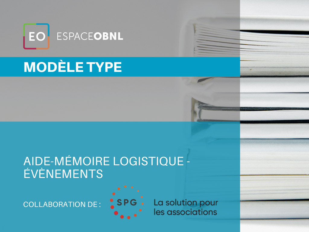 Aide-mémoire logistiques- événements
