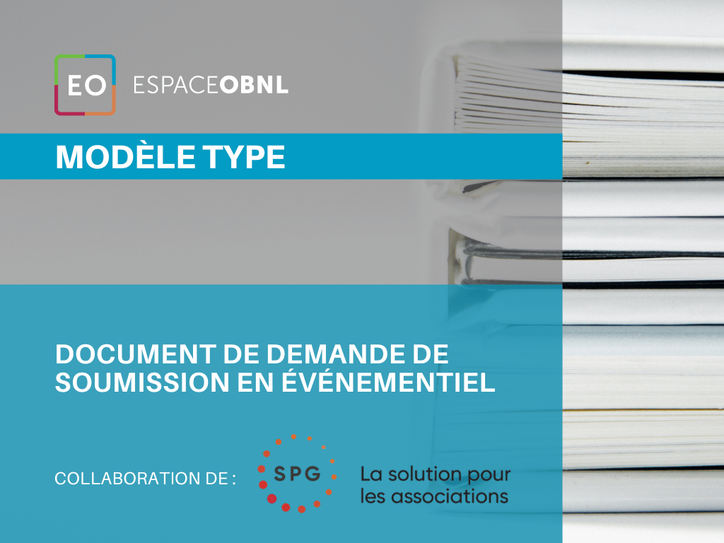 Document de demande de soumission en événementiel