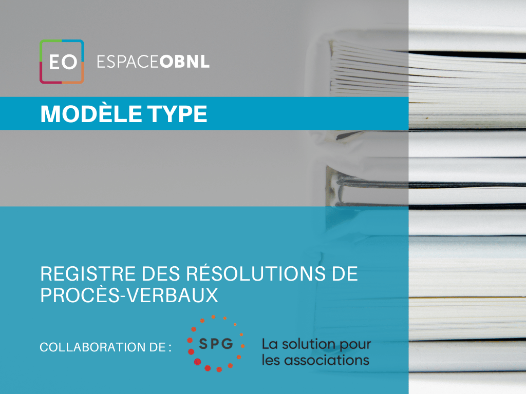 Registre des résolutions de procès-verbaux