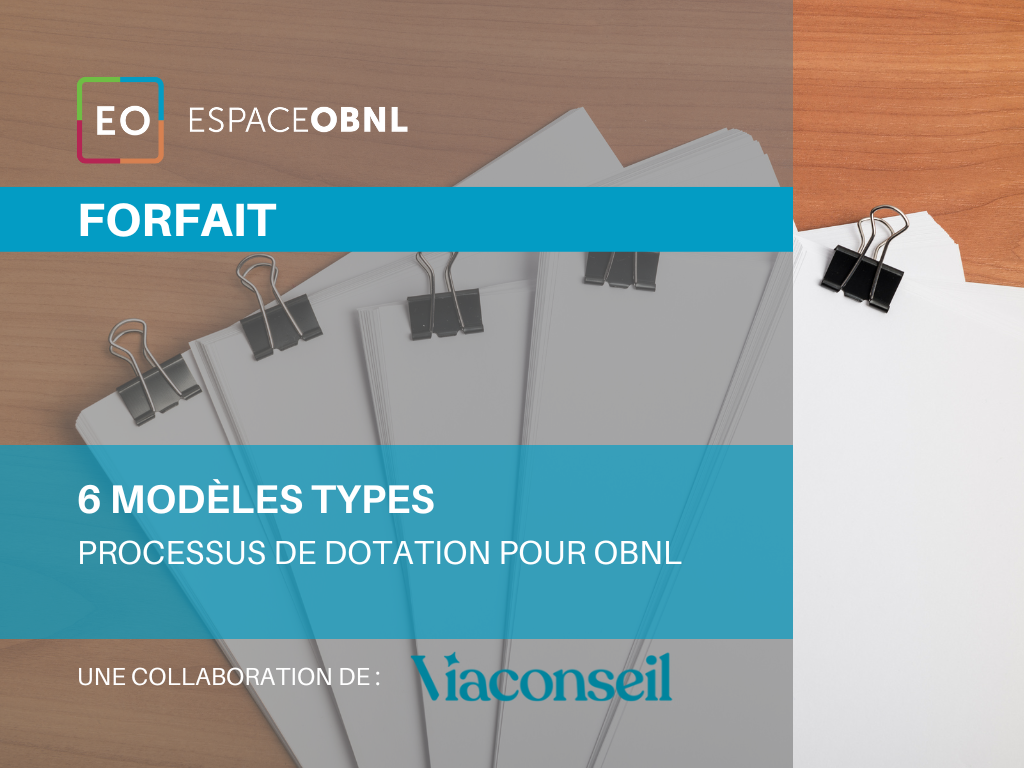 FORFAIT - 6 modèles types processus de dotation