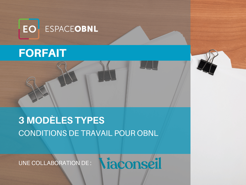 FORFAIT - 3 modèles types condition de travail