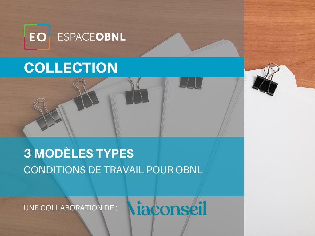 COLLECTION - 3 modèles types condition de travail