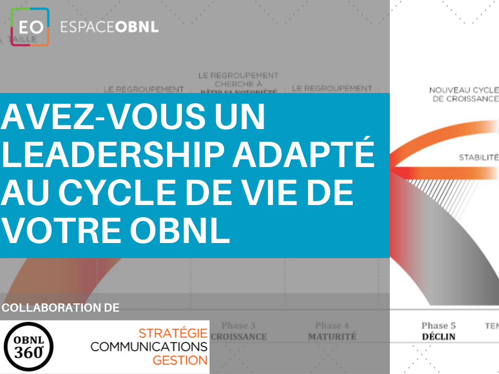Avez-vous un leadership adapté au cycle de vie de votre OBNL ?
