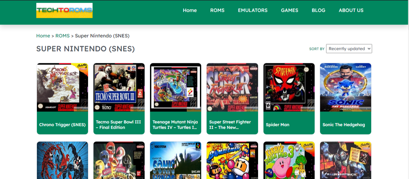 Nintendo store roms online