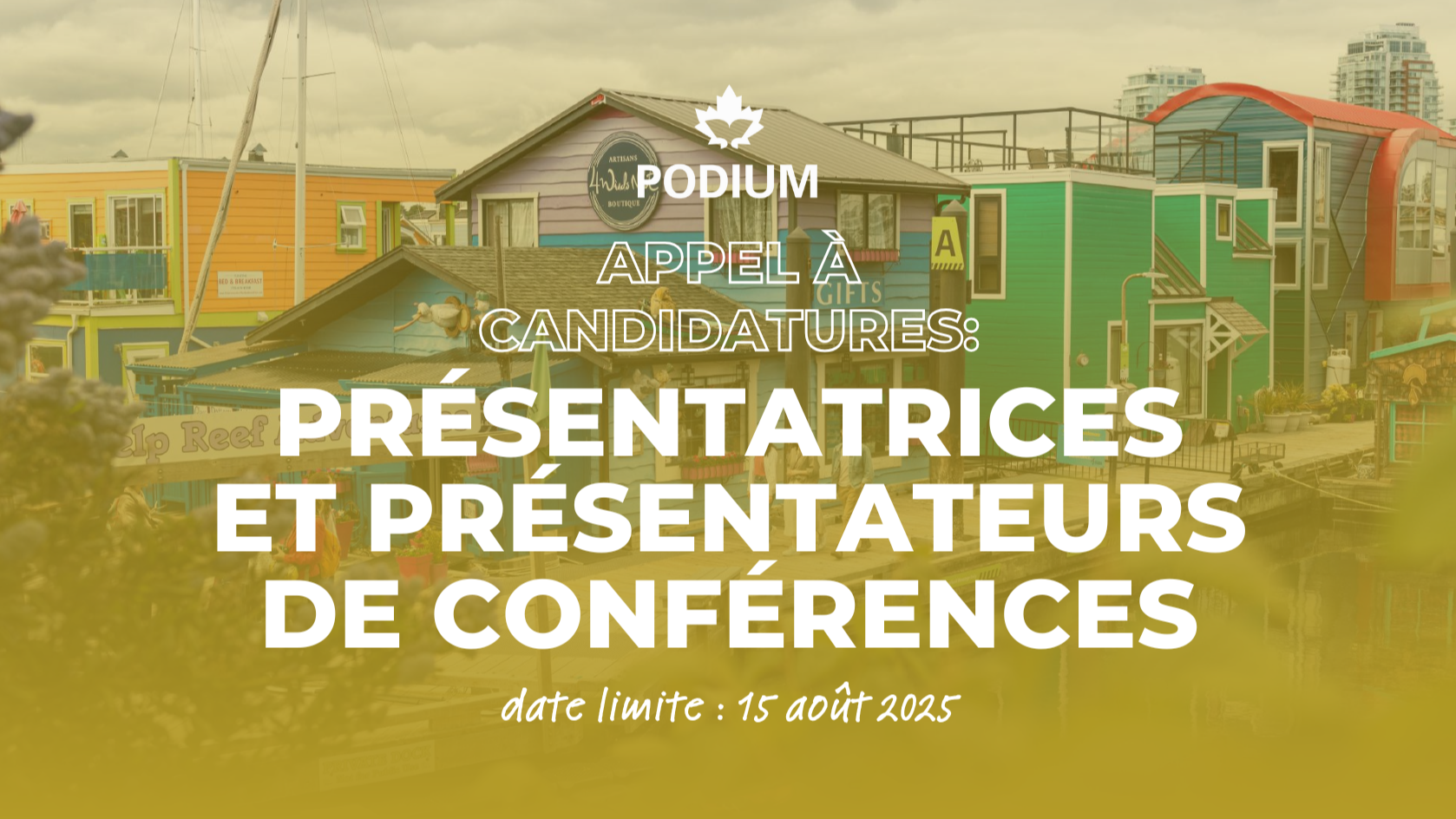PODIUM 2026 : Appel aux présentatrice·teur·s