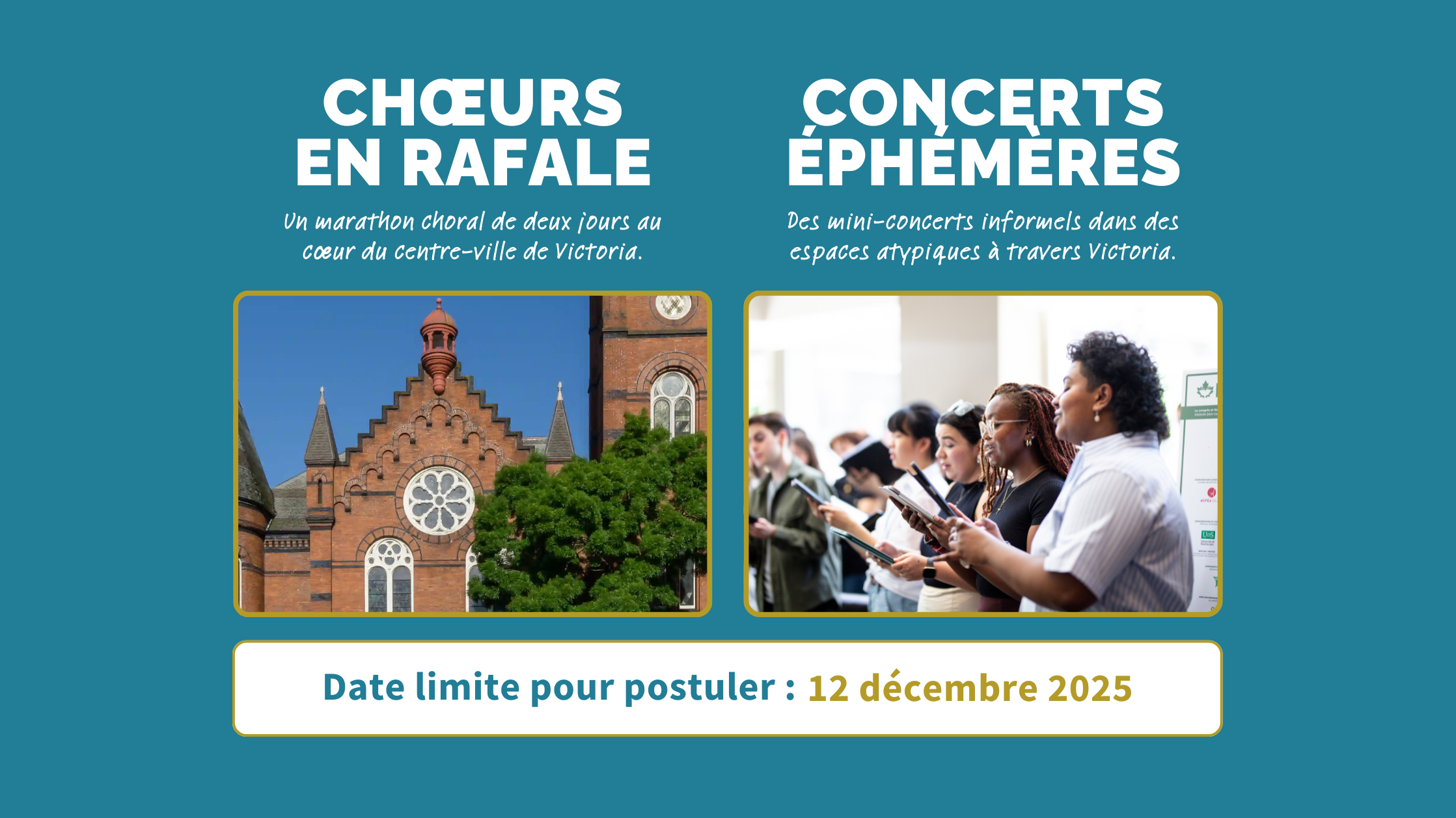 Chœurs en rafale et concerts éphémères à PODIUM 2026