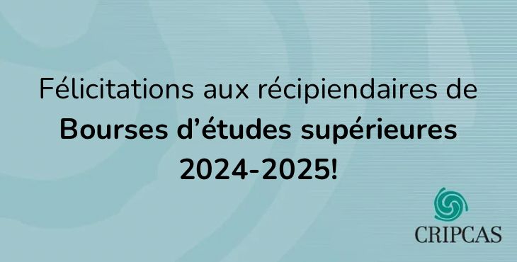 Récipiendaires - Bourses d'études supérieures 2024-25