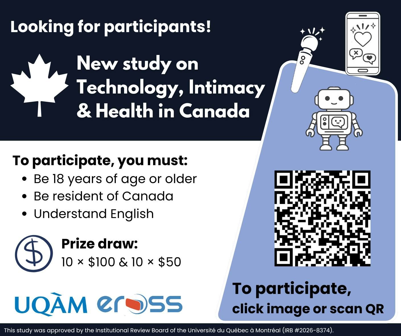 Recruitment - Study on Technology, Intimacy and Health in Canada
