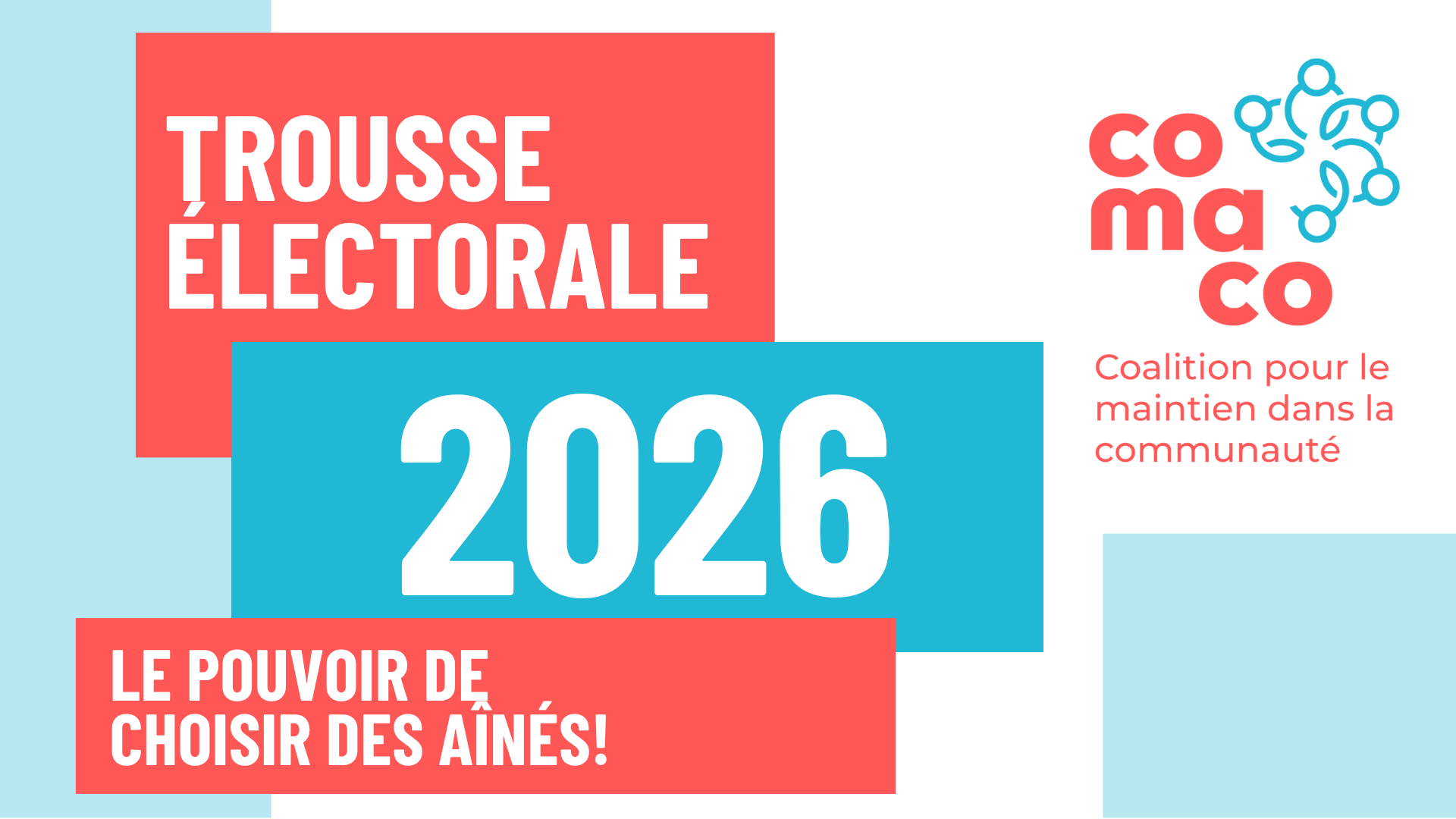 Le pouvoir d'agir des aînés! - Trousse électorale 2026