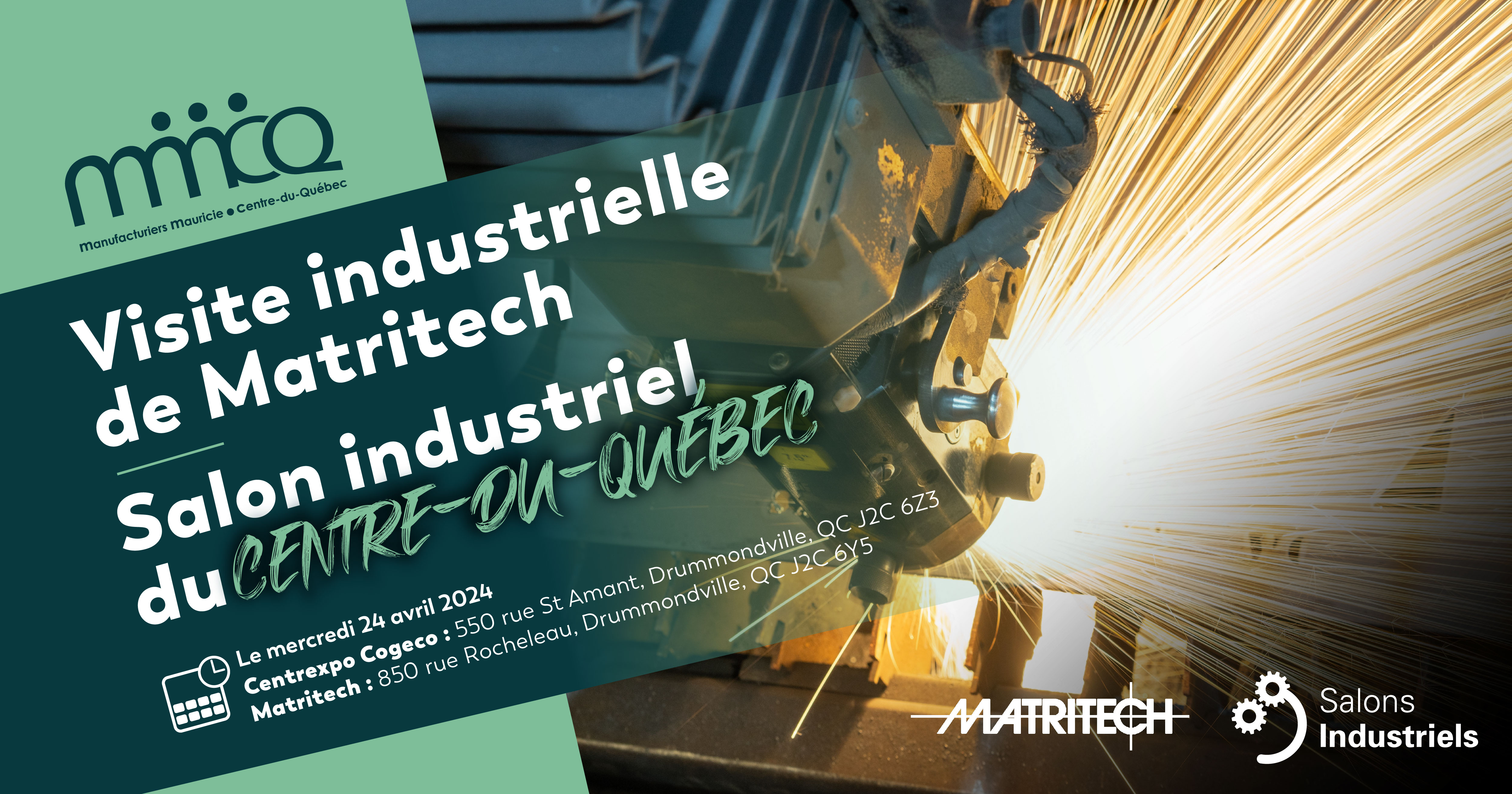 Visite industrielle de Matritech et visite du Salon industriel du Centre-du-Québec