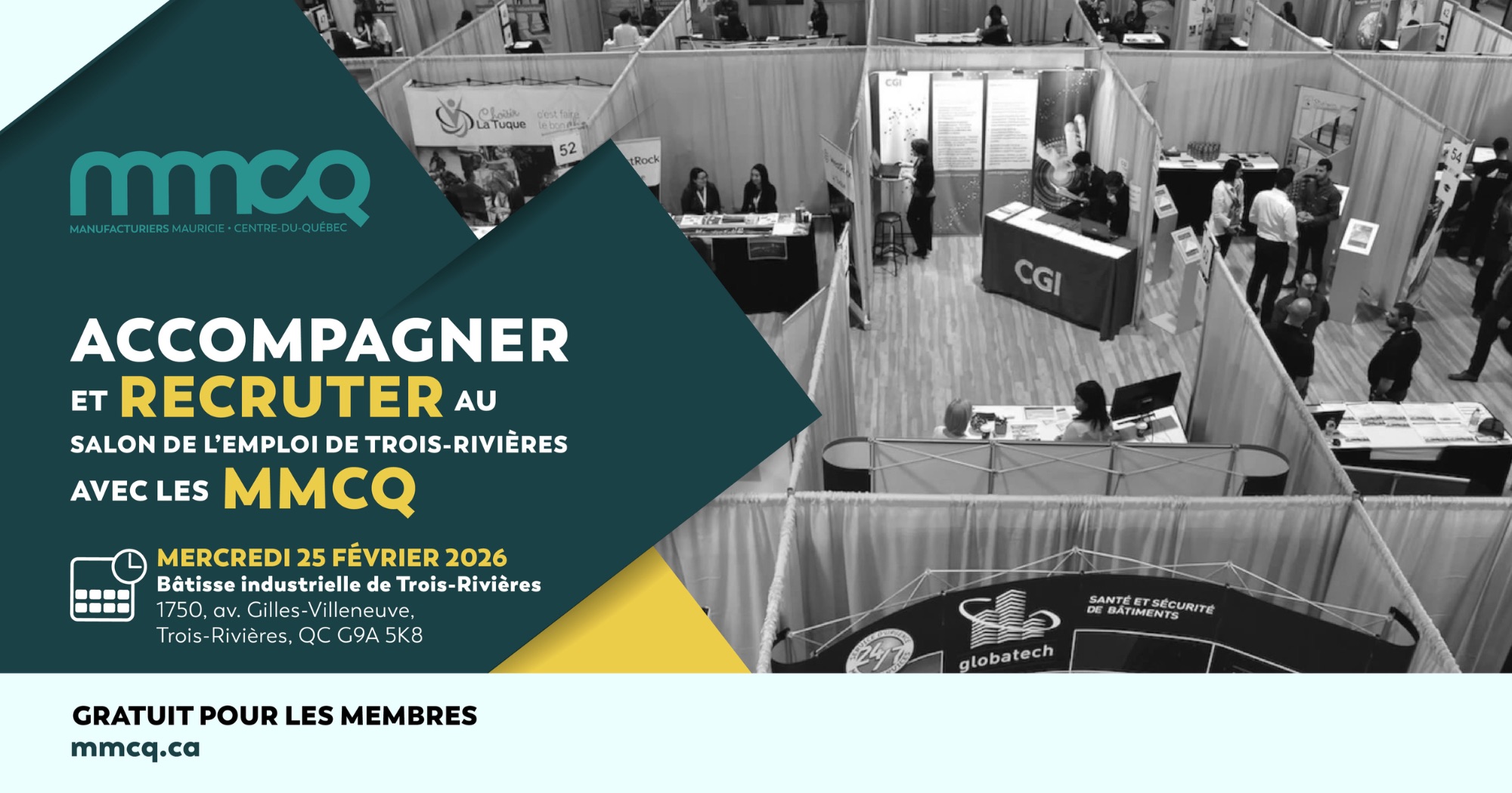 Accompagner et recruter au Salon de l’emploi de Trois-Rivières avec les MMCQ