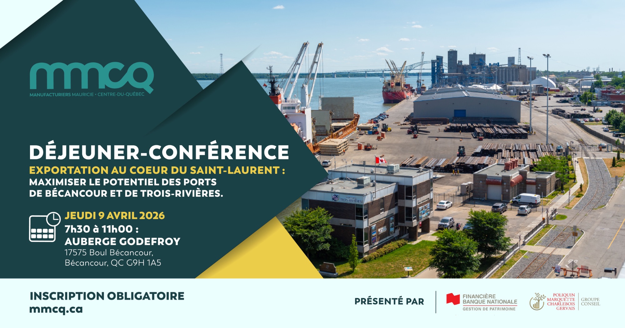 Déjeuner-Conférence : « Exportation au coeur du Saint-Laurent