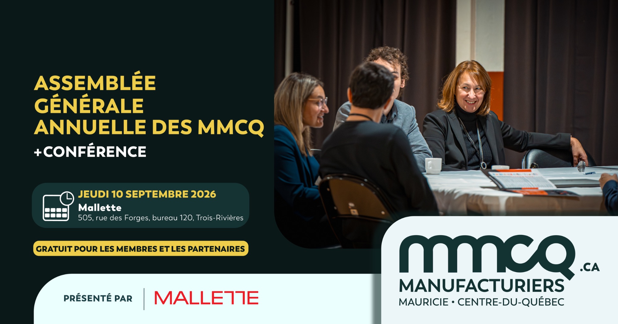Assemblée générale annuelle des MMCQ présentée par MALLETTE