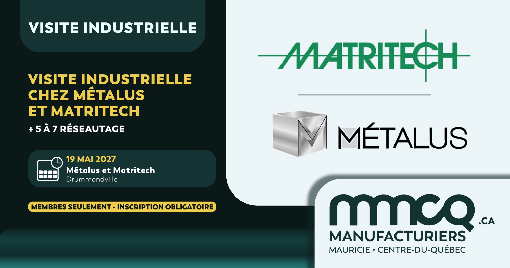 Visite industrielle chez Métalus et Matritech