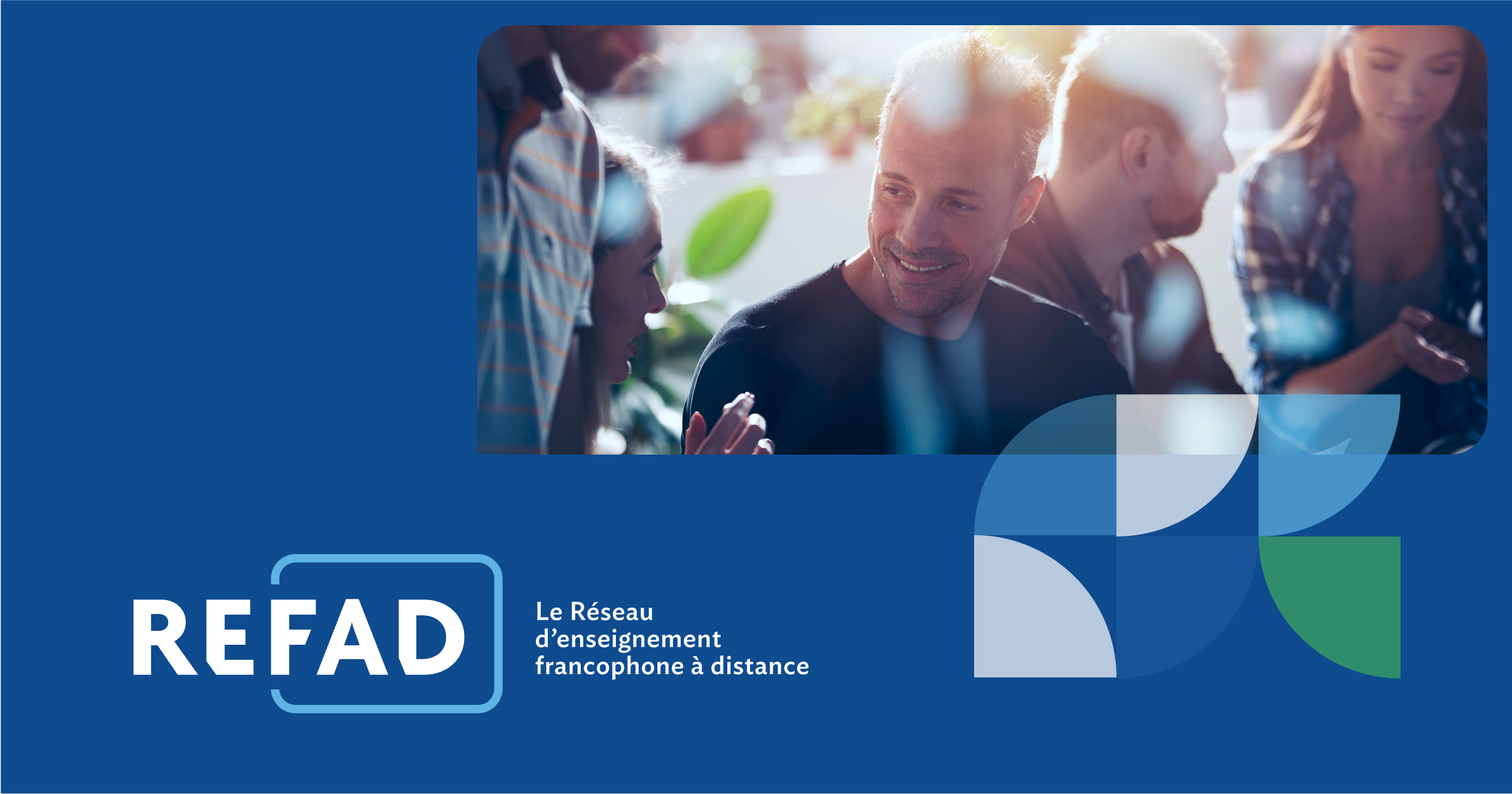 Réseau d'Enseignement Francophone à Distance (R.E.F.A.D) logo