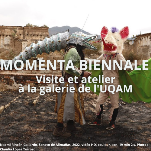 Visite de la Momenta Biennale à la Galerie de l'UQAM suivie d'un atelier