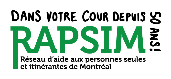 Logo Réseau d'aide aux personnes seules et itinérantes de Montréal (RAPSIM)