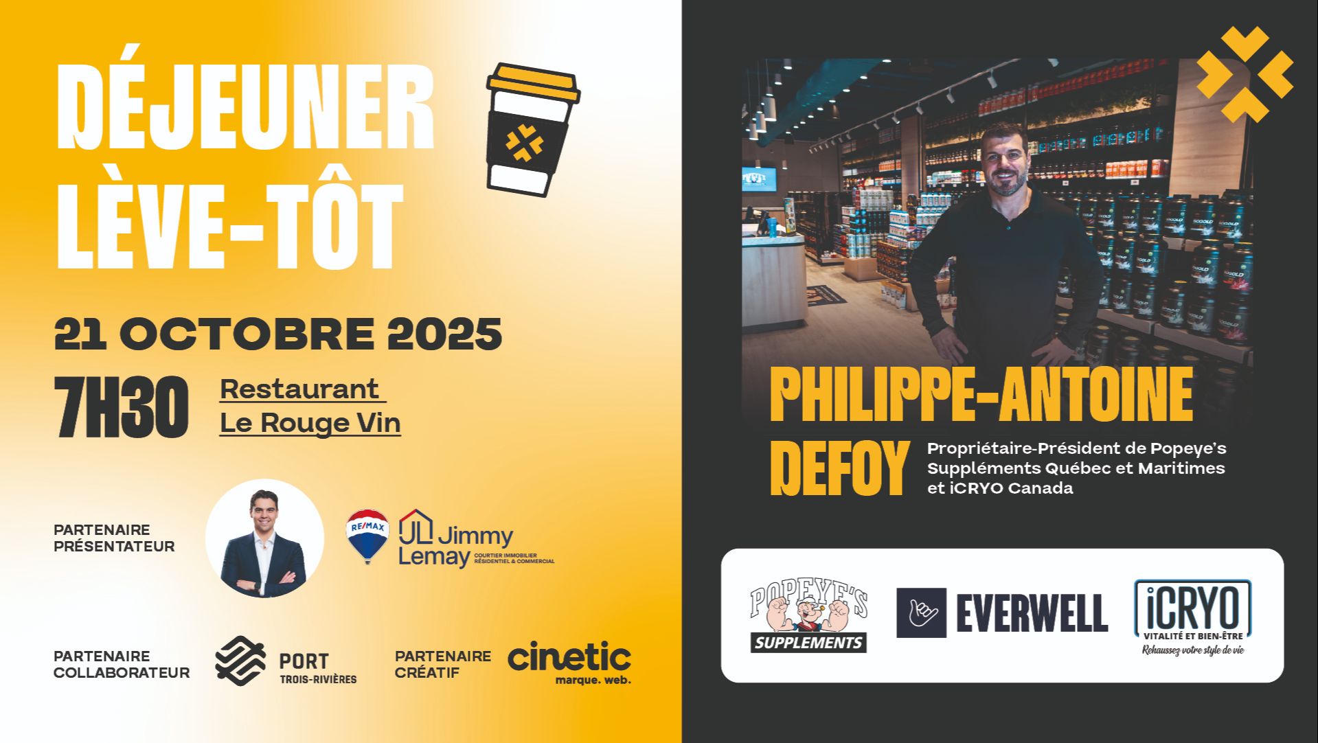 Déjeuner Lève-tôt- Popeye suppléments