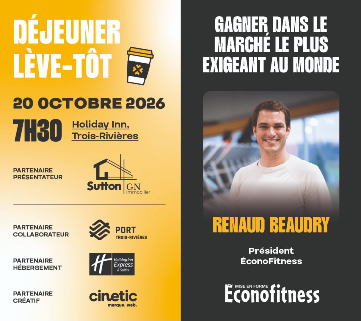 Déjeuner Lève-tôt - ÉconoFitness