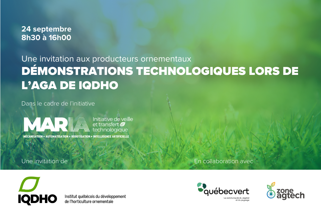 DÉMONSTRATIONS TECHNOLOGIQUES MARIA à la journée de l’assemblée générale annuelle de l’IQDHO en collaboration avec l’AQPP