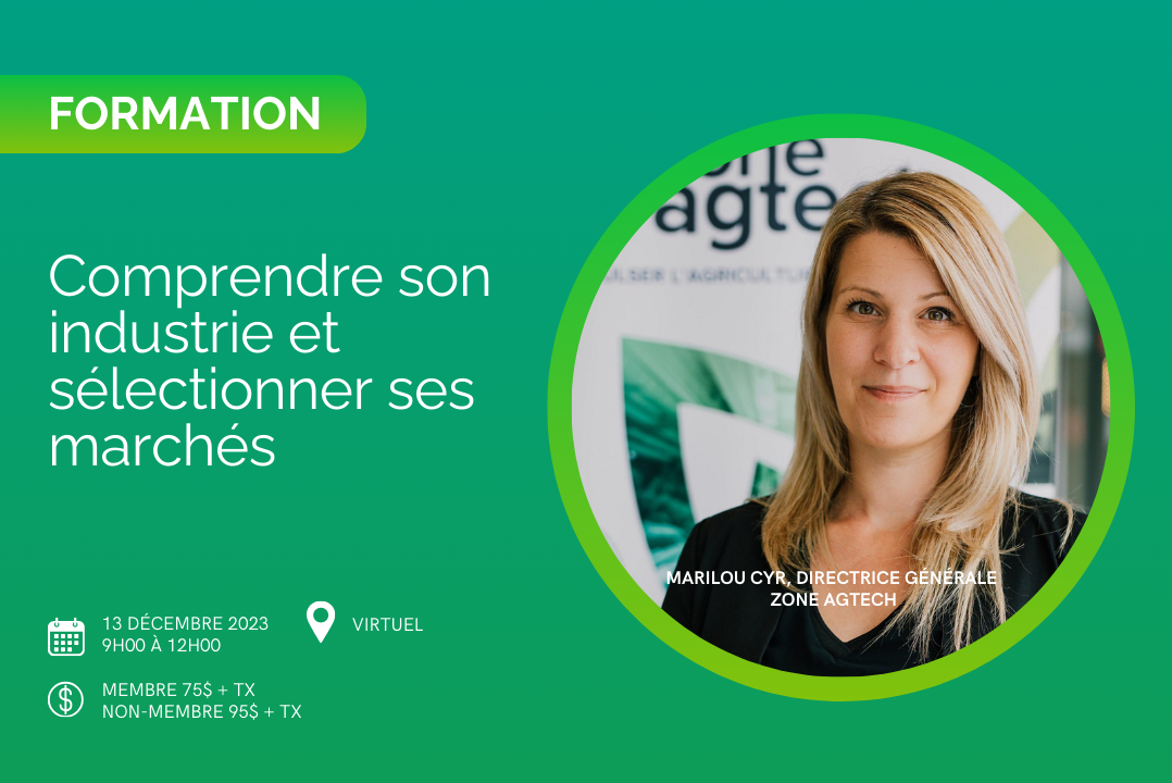 Formation | Comprendre son industrie et sélectionner ses segments de marché