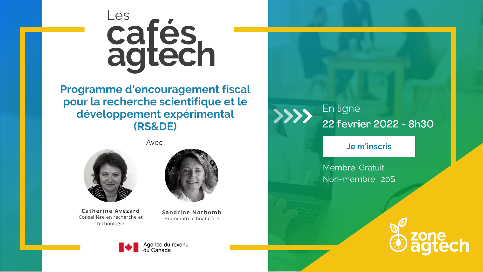 Café Agtech | Présentation du programme de la RS&DE de l'Agence du revenu du Canada