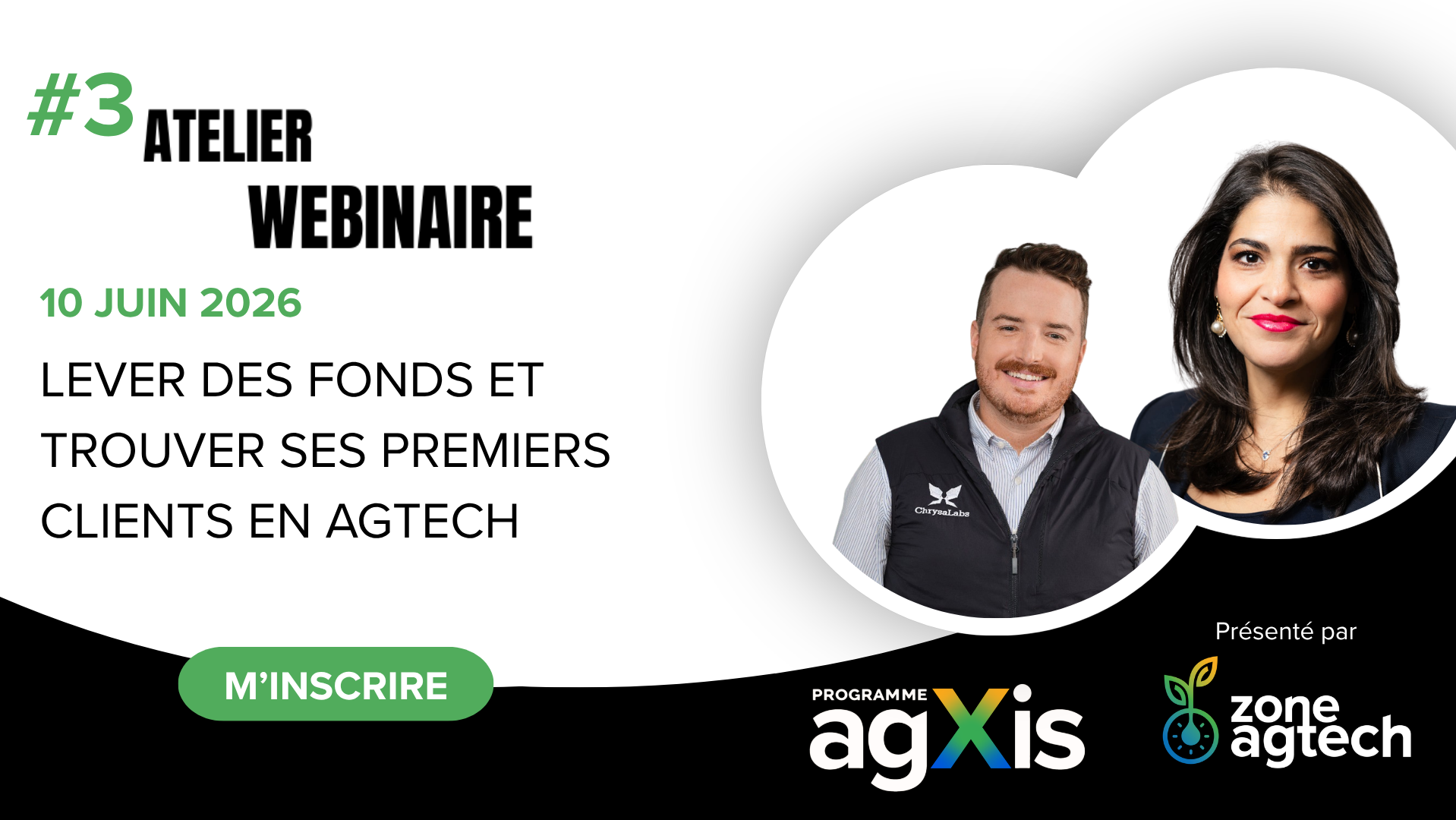 #3 Atelier webinaire AgXis :  Lever des fonds et trouver ses premiers clients en agtech