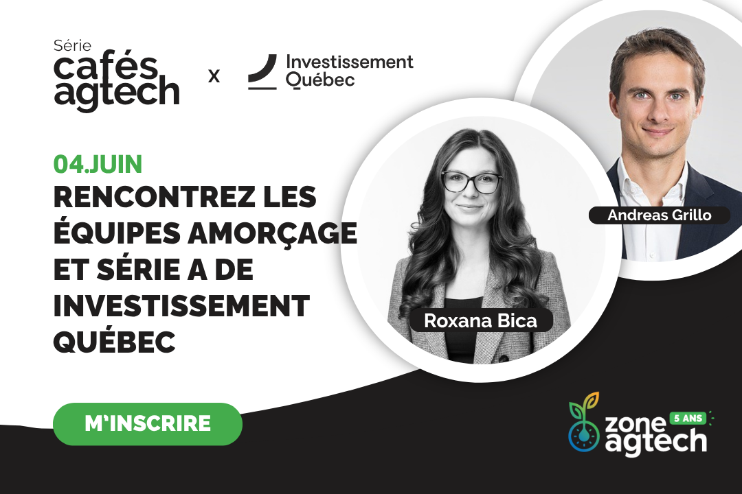 Café Agtech avec Investissement Québec | 4 juin