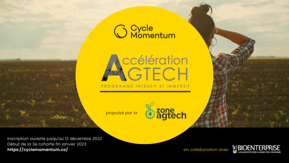 3e édition du Programme d'Accélération Agtech | Appel à candidatures