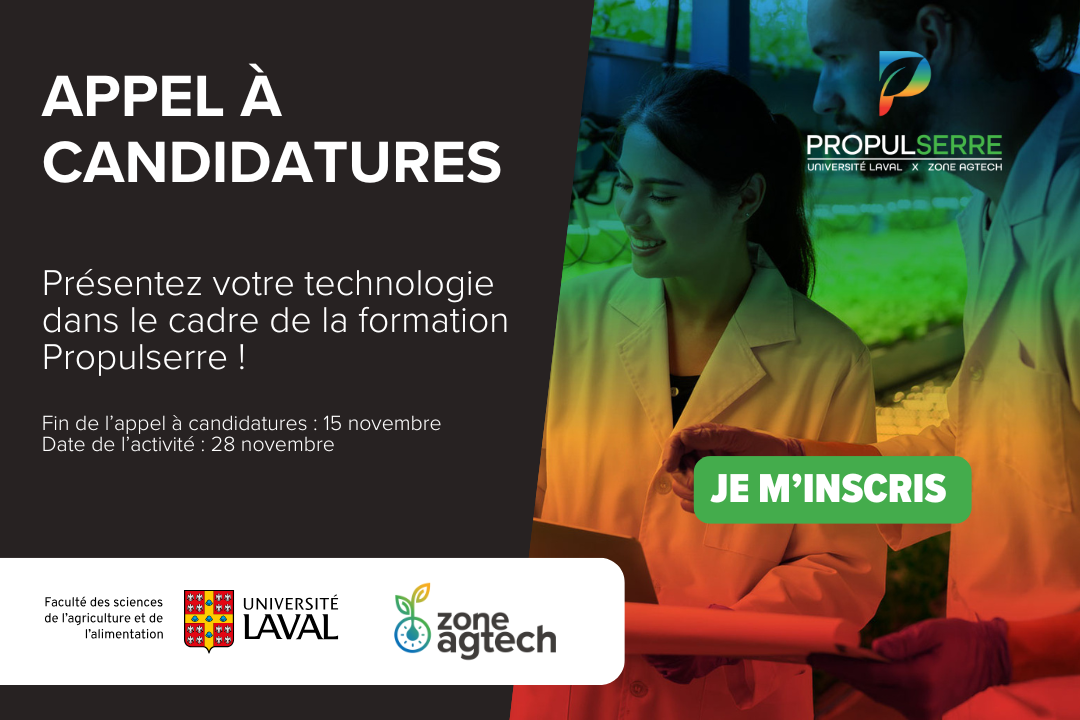 Appel à candidatures | Présentation de solutions agtech AEC