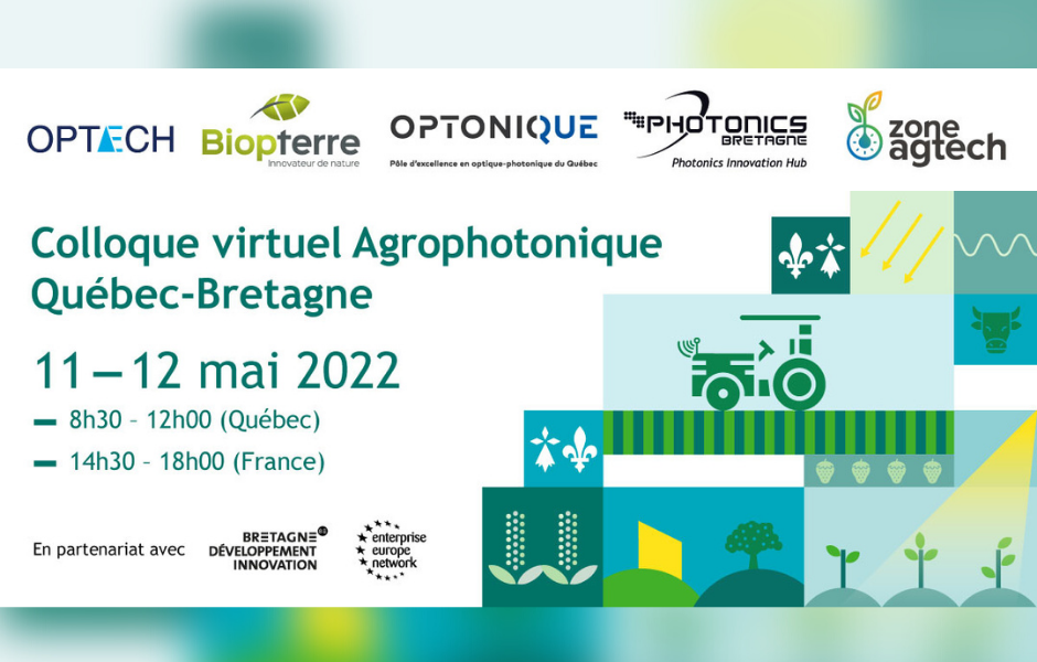Colloque Virtuel Agrophotonique Québec-Bretagne - 2e édition