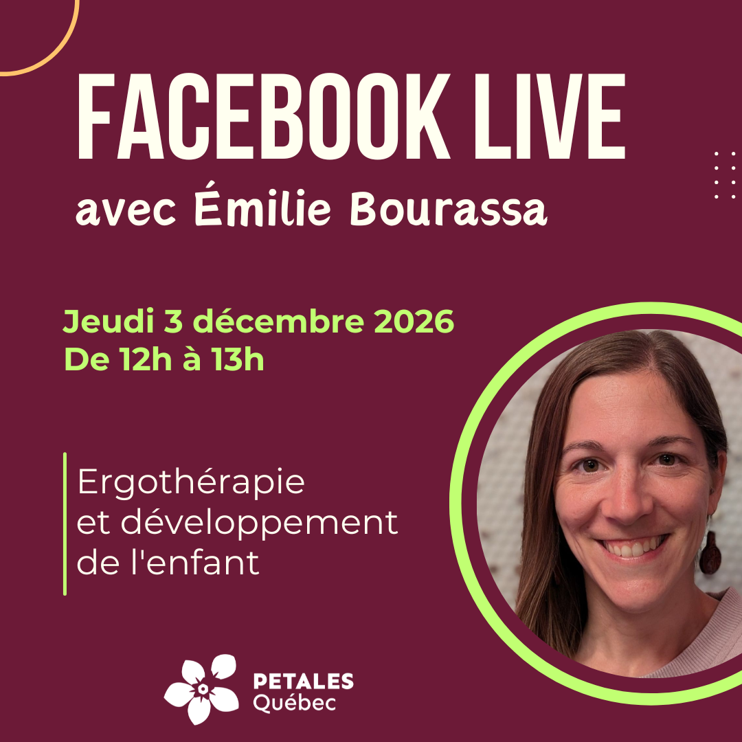 Facebook en direct | Ergothérapie et développement de l'enfant
