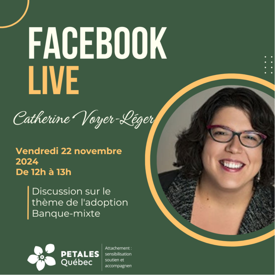 Facebook Live : Discussion sur le thème de l'adoption Banque-mixte
