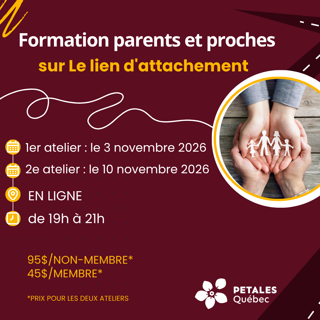 Formation Parents et proches-deux parties - Le lien d'attachement
