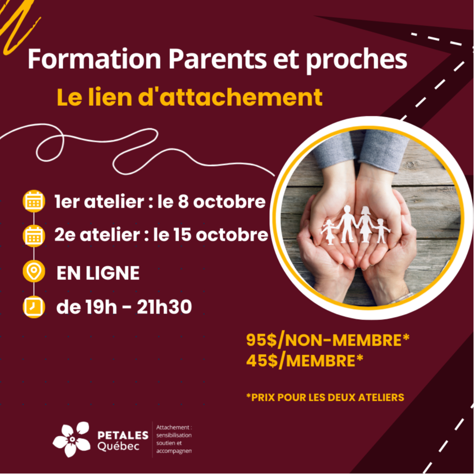 Formation Parents et proches-deux parties - Le lien d'attachement
