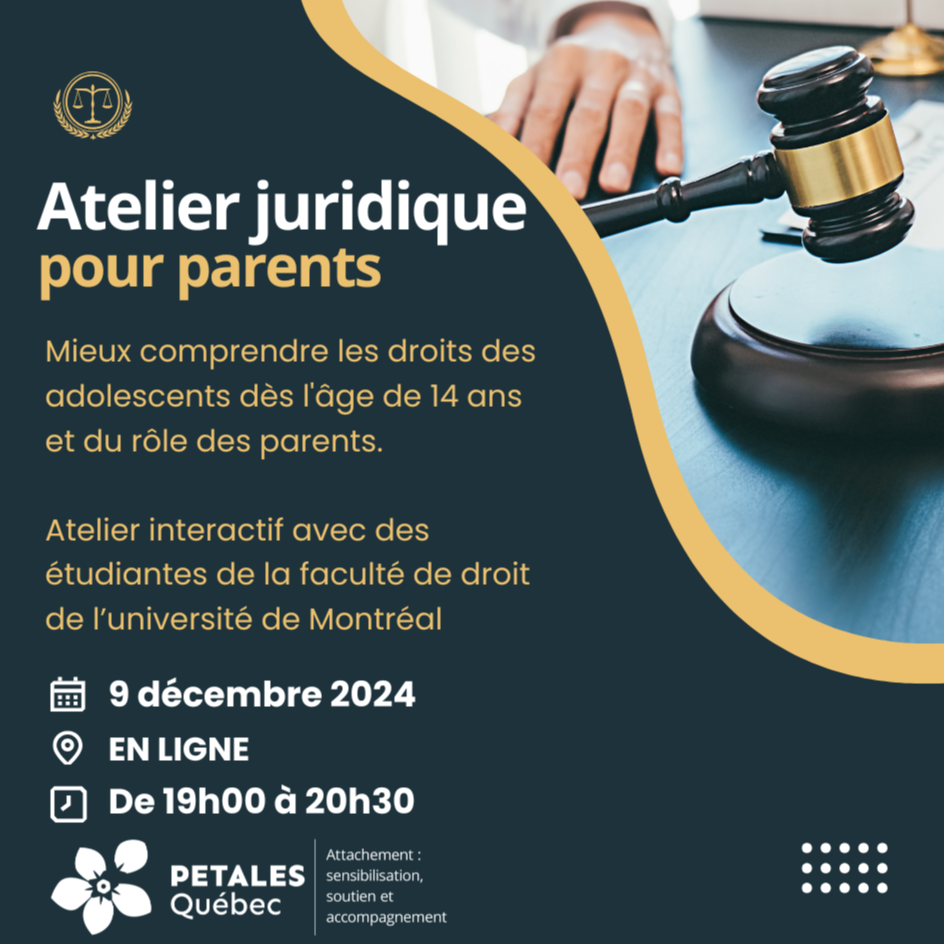 Atelier juridique offert aux parents