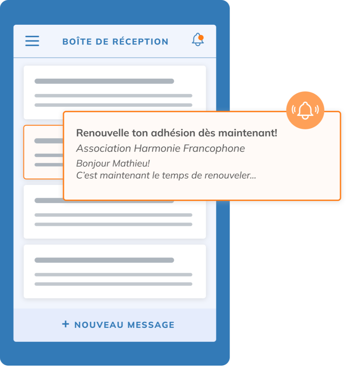 yapla.com - page fonctionnalité membres - section bloc 3 