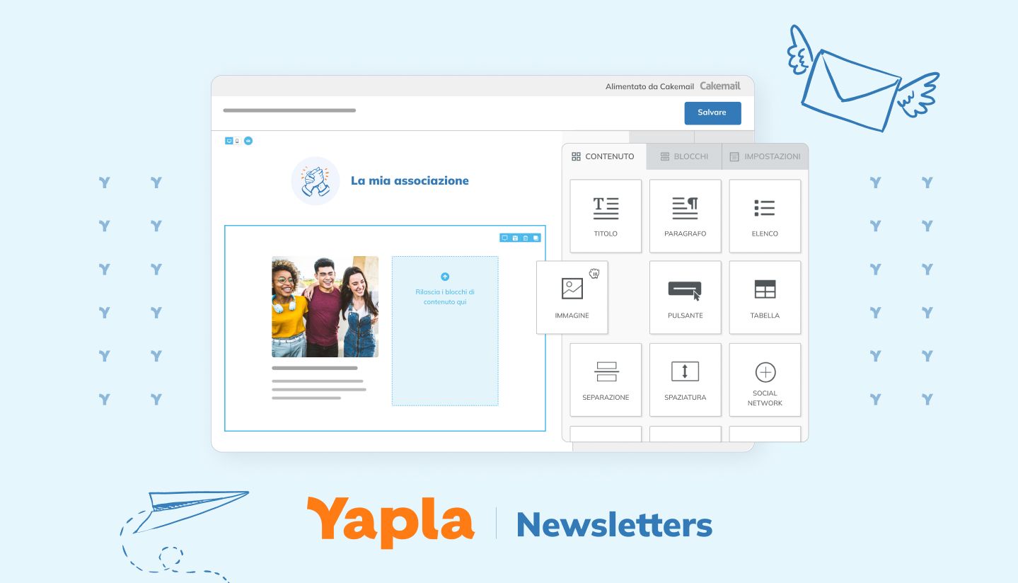 Yapla Newsletters: il nuovo strumento di email marketing per le associazioni