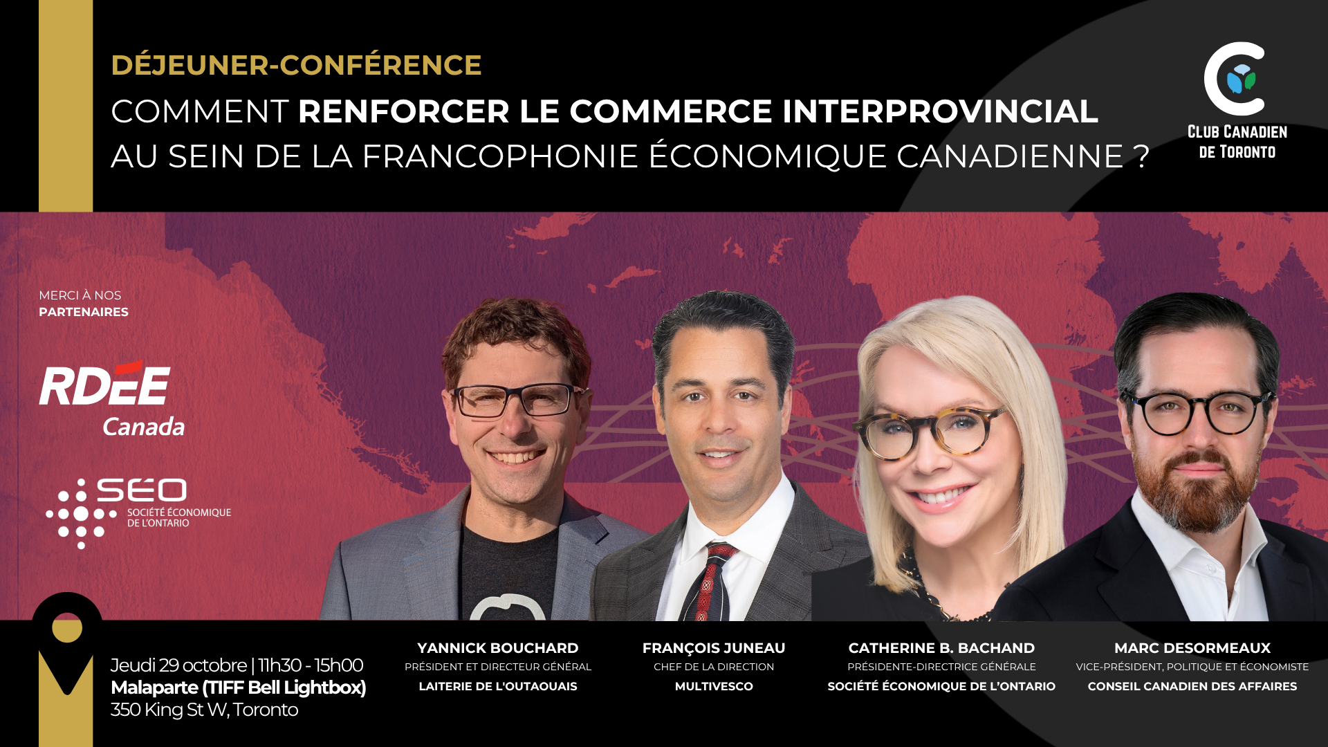 Déjeuner-conférence : Le commerce interprovincial francophone