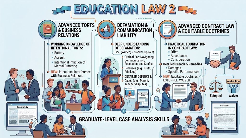 Education Law 2: Intentional Torts, Defamation & Contract Law Fall 2026