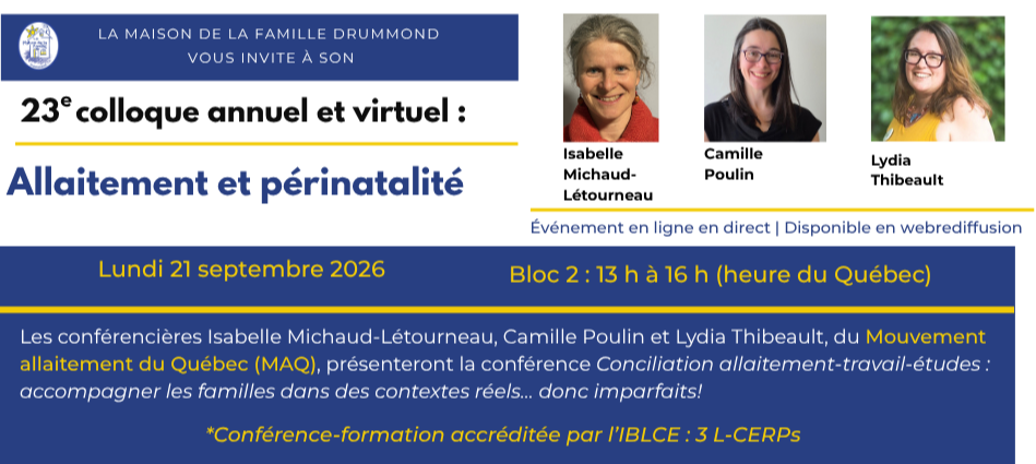 23e colloque annuel : Allaitement et périnatalité