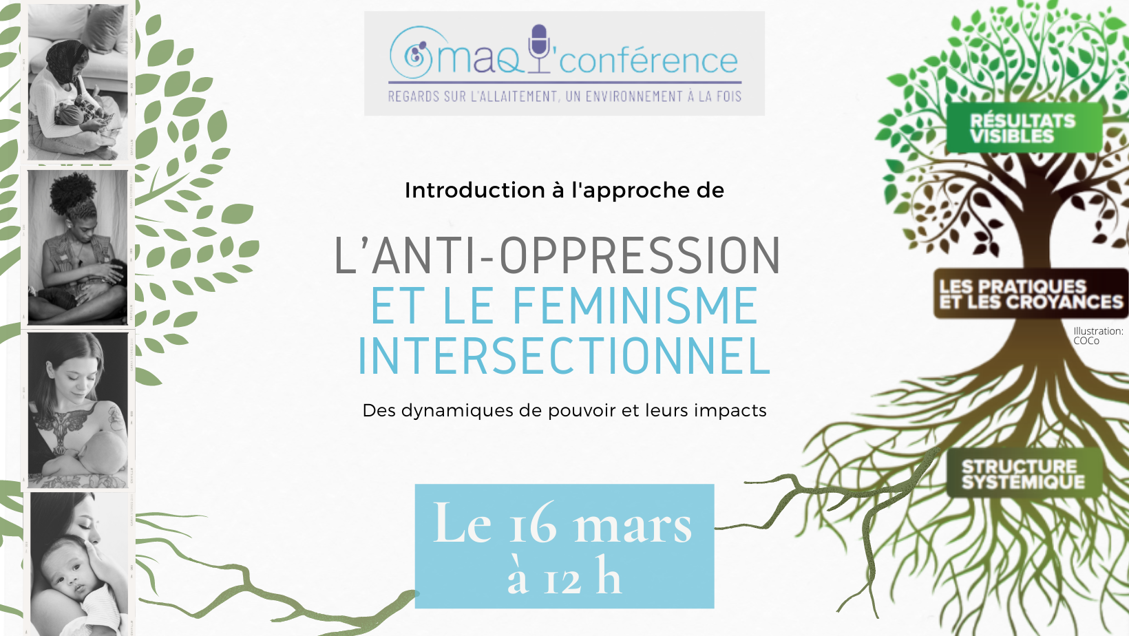 MAQ'conférence | Introduction à l'approche de l'anti-oppression et du féminisme intersectionnel