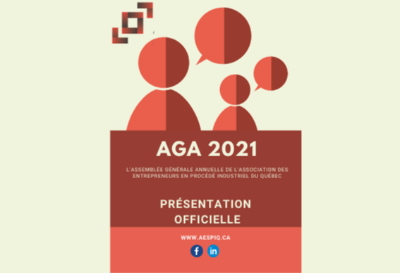 La présentation de l'AGA Virtuelle 2021 de l'AESPIQ est disponible en ligne ! 