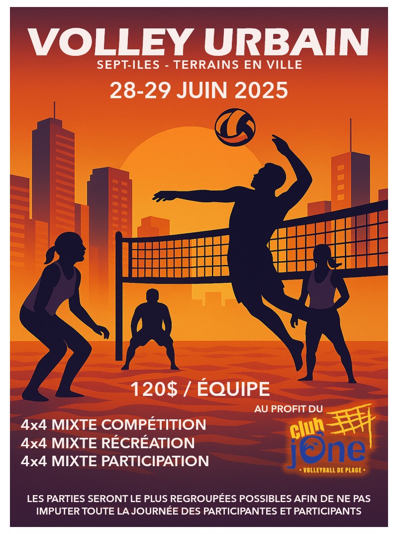 Logo club jOne de volleyball de plage