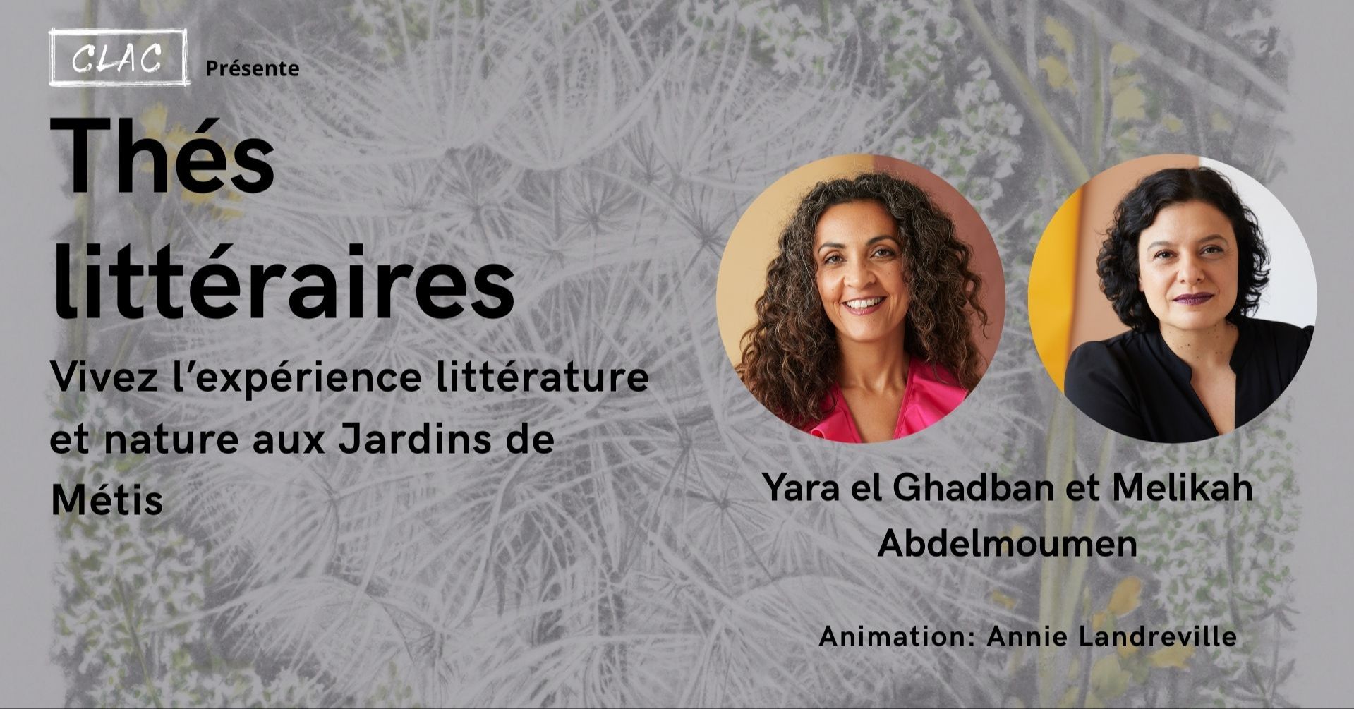 Thé littéraire: Yara el Ghadban et Mélikah Abdelmoumen
