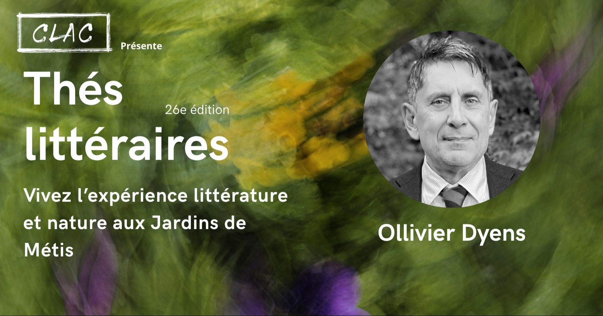 Thé littéraire avec Ollivier Dyens